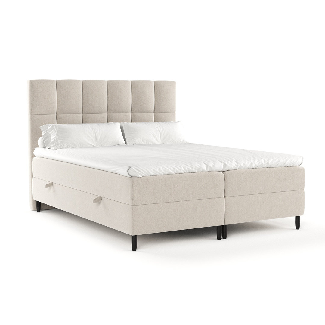 Hochwertiges Boxspringbett Anabelle mit Taschenmatratze