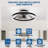 20" Black Modern Led Ceiling Fan Light With Remote & Crystal Design-1137966896