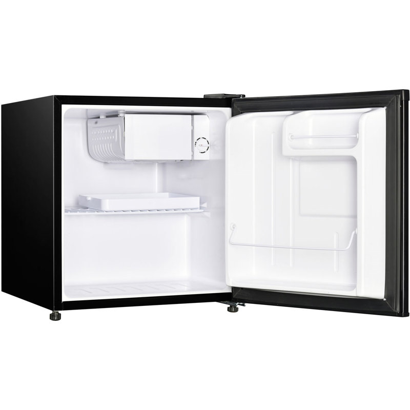 Magic Chef 1.7 CU 1.7 Cubic Feet Freestanding Mini Fridge with Freezer, Black