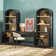 Sitarski 3 Piece Curved Waterfall Writing Desk with Arch Statement Cabinet Bookcases