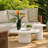 Raul Concrete Terrazzo Coffee Table, White