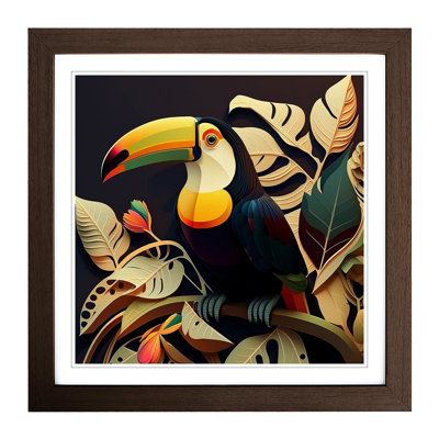 Toucan Art Deco - Framed Print