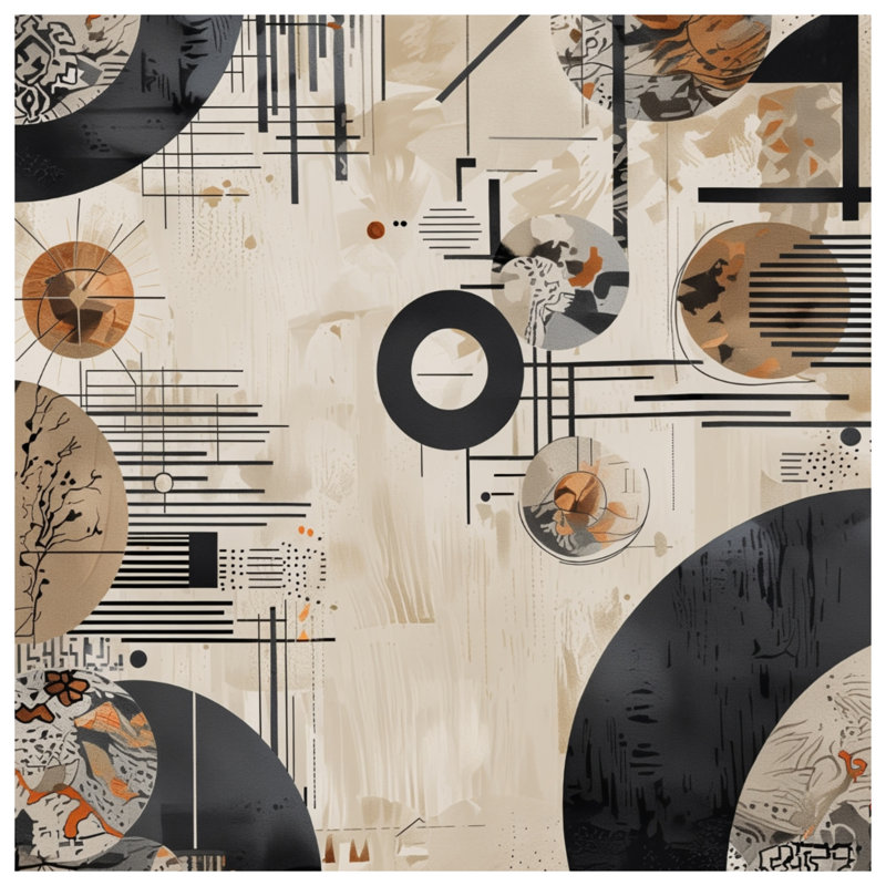 Geometric Abstract Circles Comforter, King