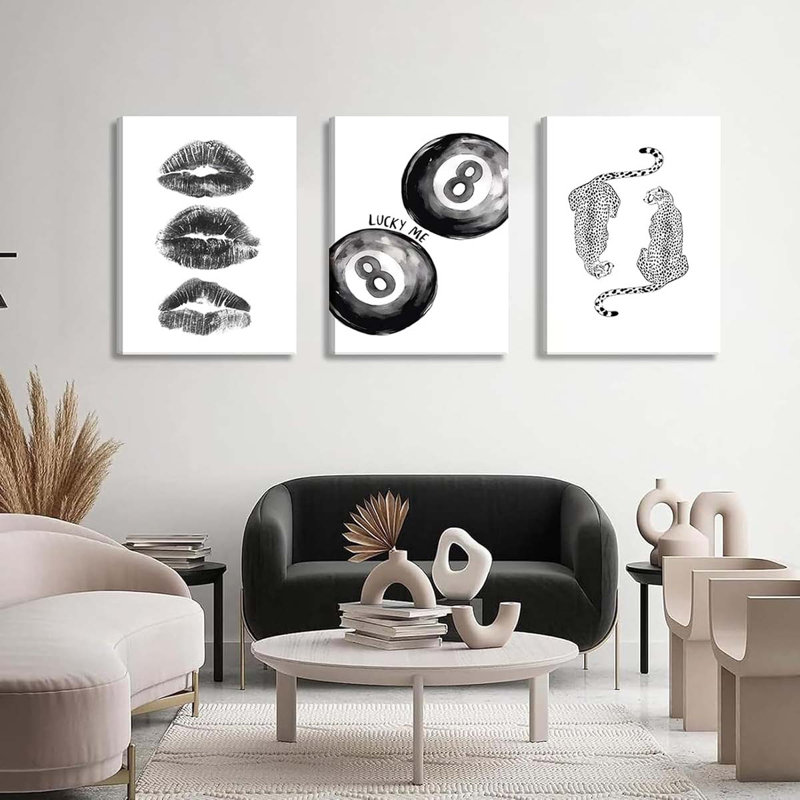3 Piece Wrapped Canvas Print, 60 cm H x 120 cm W