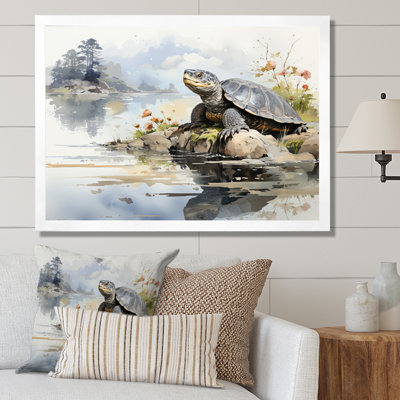Asian Art Turtle Sumi I " Asian Art Turtle Sumi I "