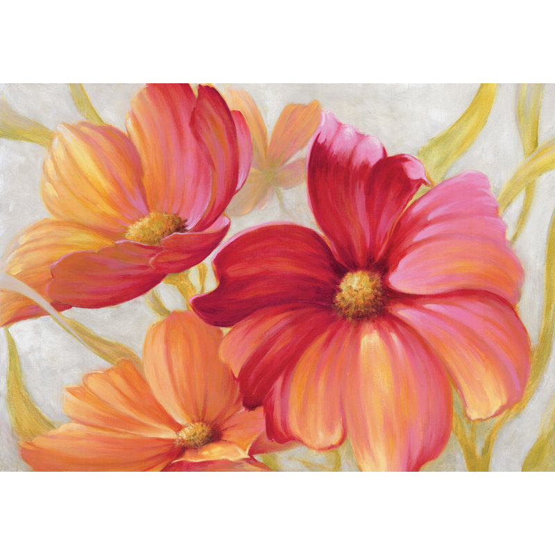 Flowers - Wrapped Canvas Painting, 30cm H x 46cm W x 3.8cm D