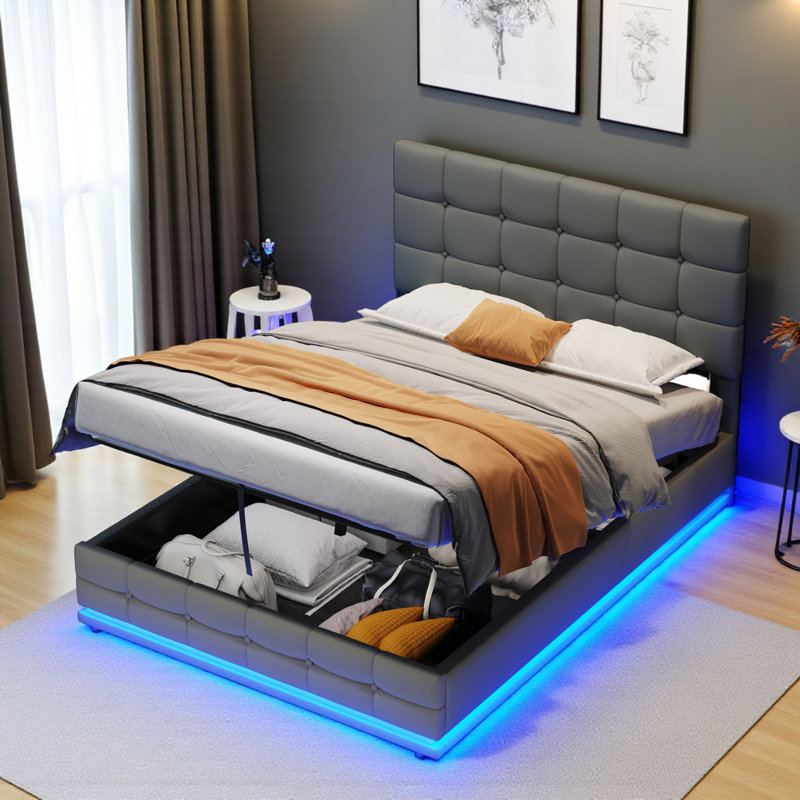 Upholstered Ottoman Storage Bed