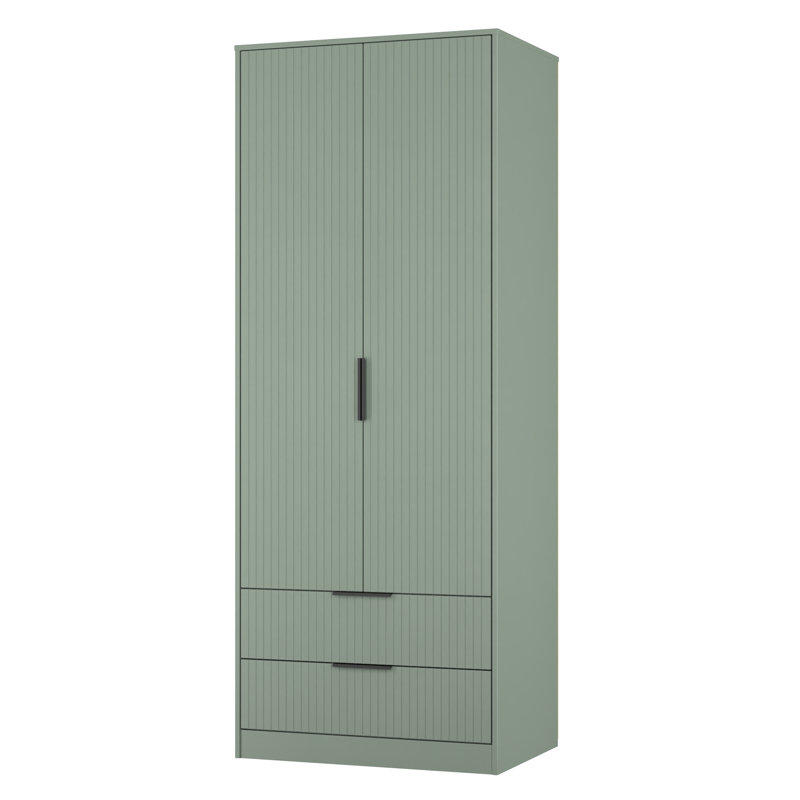 Berklie Manufactured Wood Wardrobe, Reed Green