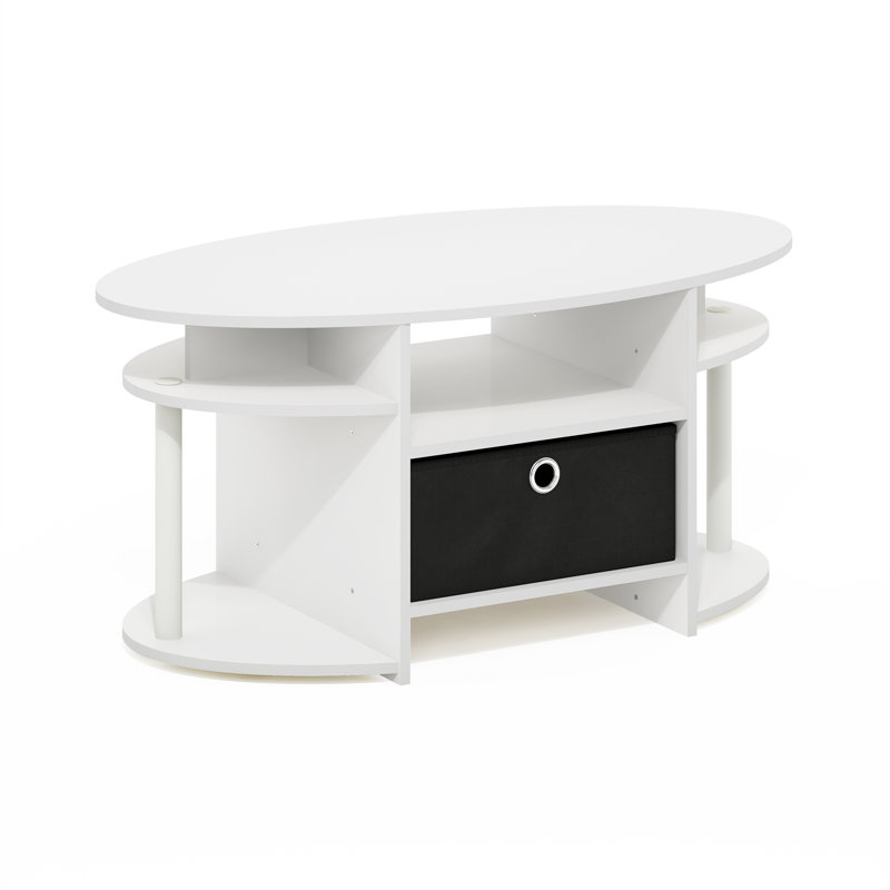 Lansing Coffee Table, White, White/Black