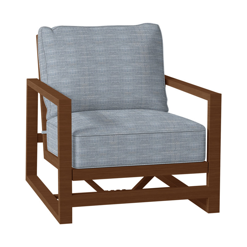 Méridienne Avondale, Welt + bourre standard, InsideOut® Rollo ‑ lin Chambray, Chêne