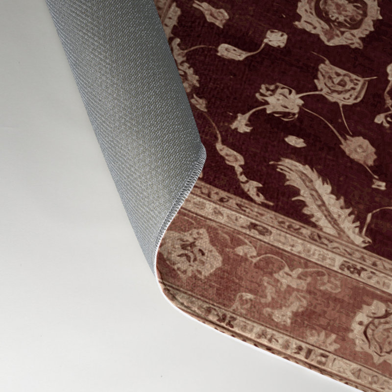 Tapis intérieur et extérieur brun Overdyed, Rectangle 5 pi x 7 pi