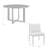 Trosclair Round 4 - Person 48'' Long Dining Set with Cushions