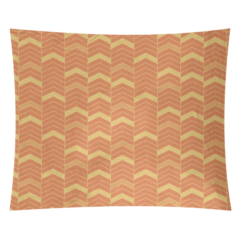 Stephenie Polyester Tapestry, 27.5" H x 37.5" W, Orange/Yellow