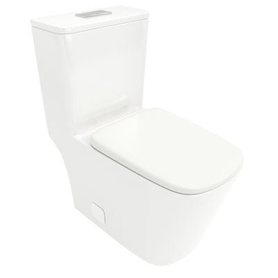 Toilette en céramique avec chasse d'eau en douceur - aucun système de drainage efficace