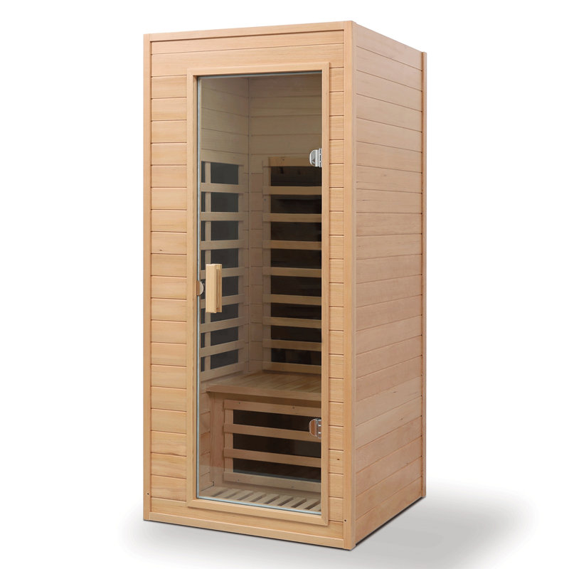 Sauna intérieur encastré à infrarouge lointain Hemlock