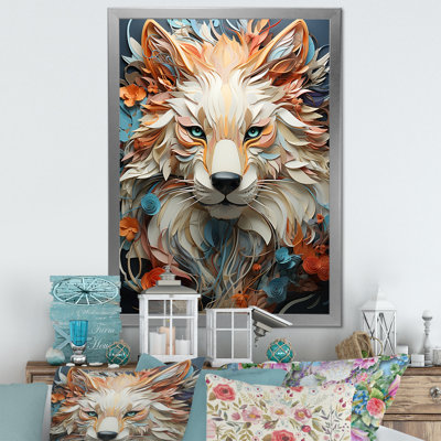 Portrait d'animal mystique sur toile