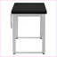 Bureaux | Bureau à domicile réglable de 48 po, moderne, stratifié noir et amp; Gris métal | Noir | Panneau de particules-1191058435