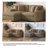 Yalisa 83.5"W 2 - Piece Modern Upholstered Modular Sectional Sofa with Solid Wood Leg-101904360
