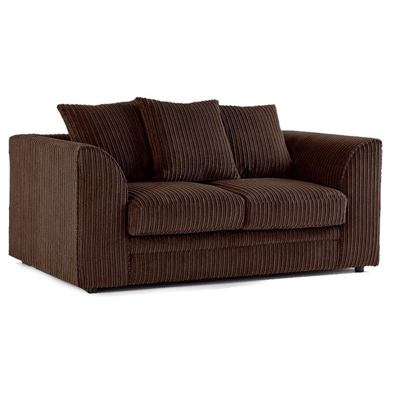 2 Seater Corduroy Sofa, Brown