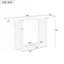 Console en bois avec coins arrondis, tablette-205550722