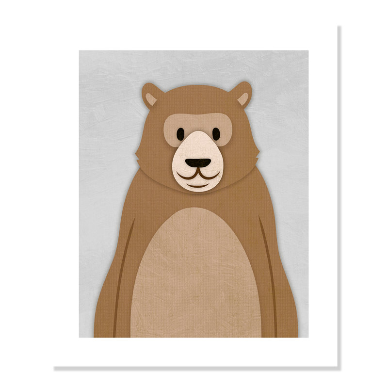 Adhésif décoratif Cheery Bear, H 10 po x l 8 po x P 1 po, Papier