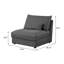 Fauteuil rembourré à peine noir