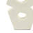 Modern Glam Pottery & Terracotta Abstract Sculpture with Textured Geometric Design.-1559097719