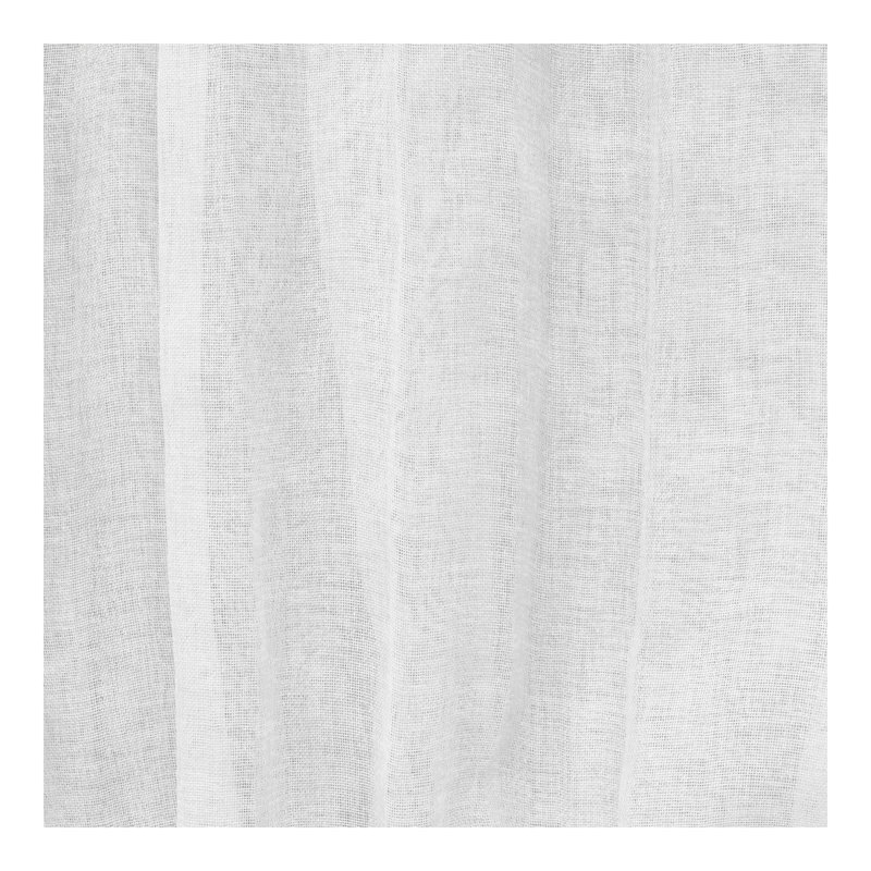 Sheer Curtain Single Panel, 52" W x 108" L, White