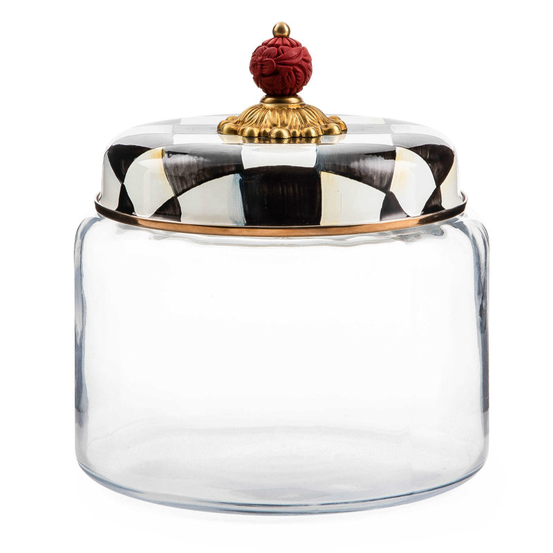 Courtly Check® Kitchen Canister, 8" H x 7" W x 7" D