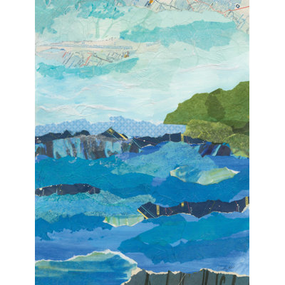 «Abstract Coastal IV Crop», peinture sur toile tendue