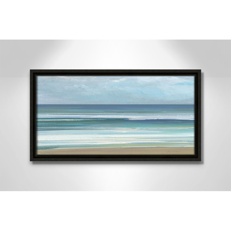 «Gentle Waves I» par Sally Swatland, Espresso, H 9,5 po x l 17,5 po