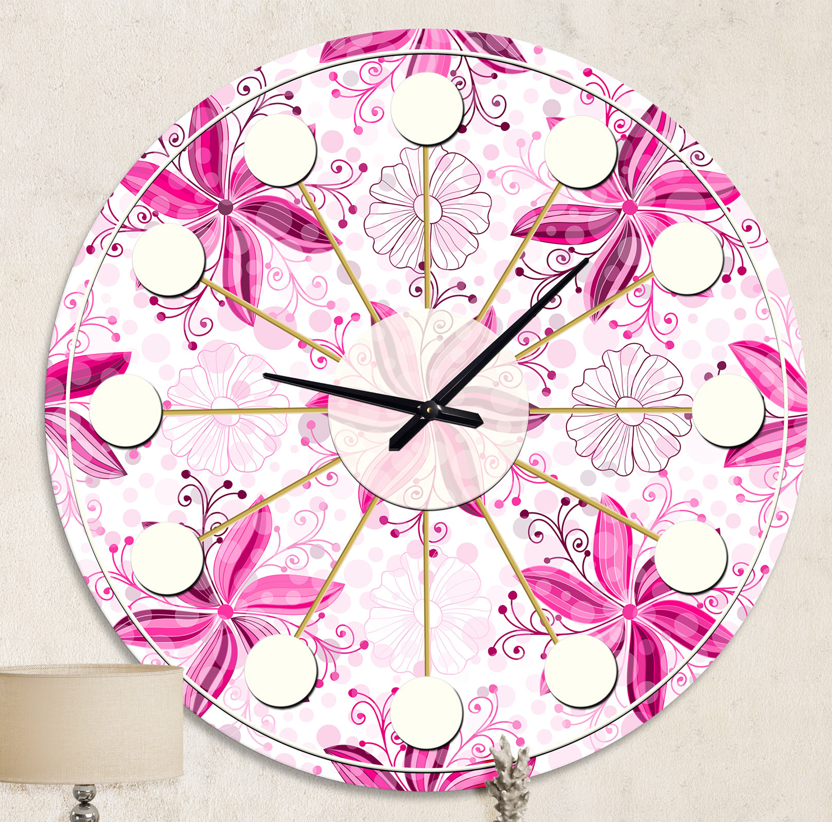 East Urban Home Retro Floral Pattern XII - Mid-Century Modern wall ...