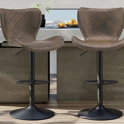 Chaise de bar pivotante pour l'extérieur