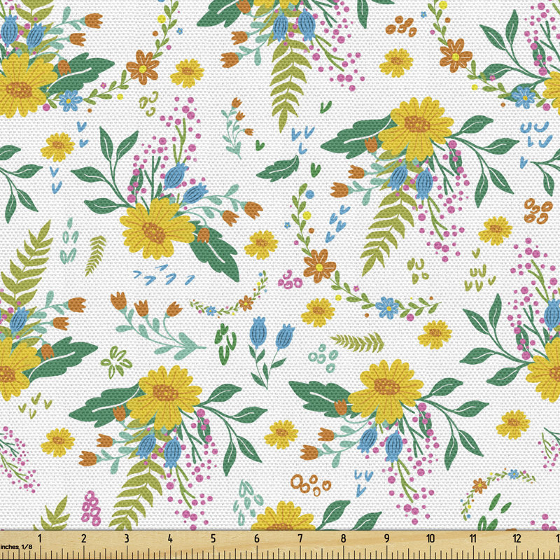 Chisem Colourful Flowers Petals Multi-Purpose Fabric