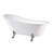 Pantin 69 in. x 29.9 in. Acrylic Clawfoot Freestanding Soaking Bathtub with Left Drain in White/Polished Chrome