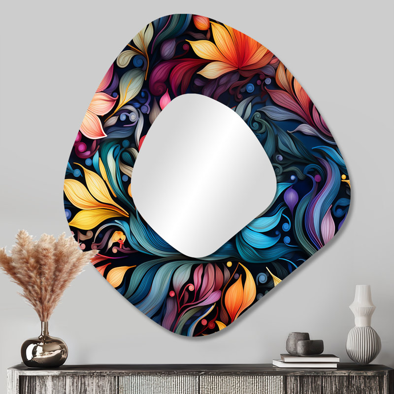 Miroir mural décoratif marocain, 35 po x 31 po