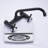 Kitchen Sink Faucet with Cross Handle, Swivel Spout Kitchen Faucet-65465493