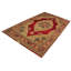 Tapis rouge / beige en laine noué à la main à motif oriental 9 pi x 12 pi Roby