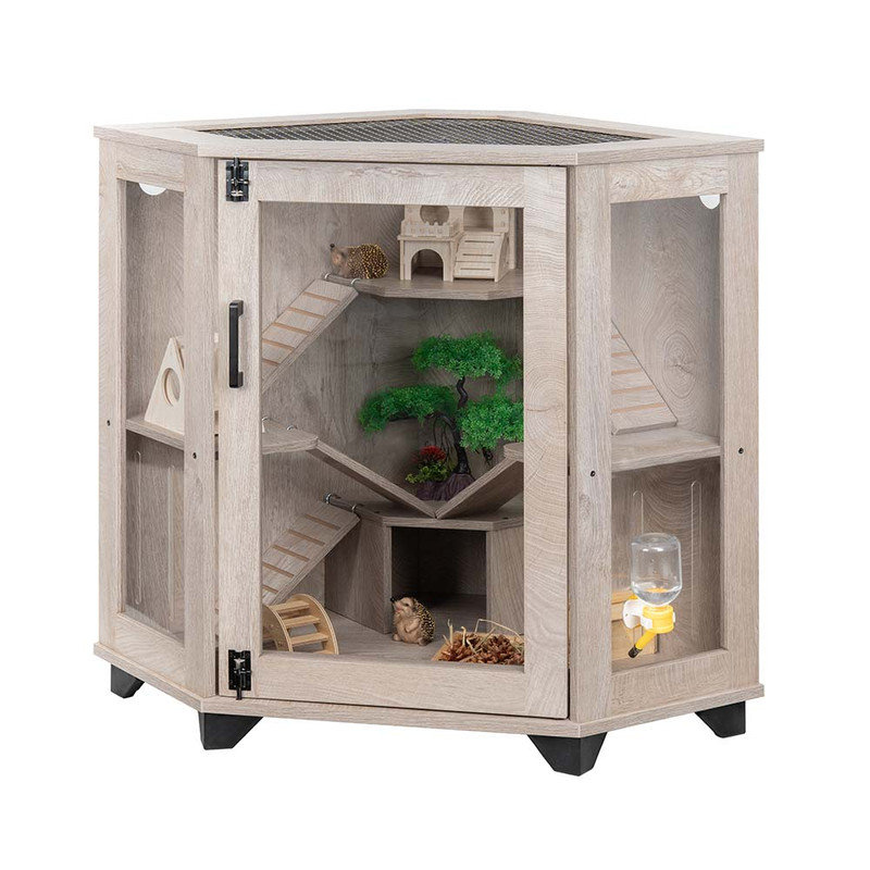 Cage à hérisson Chinchillas avec rampe et maison