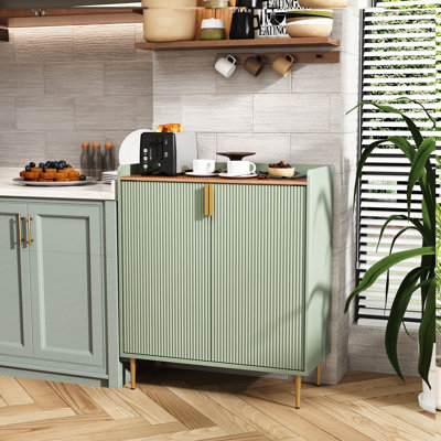 Armoire à café moderne avec porte-bouteilles et tiroir de rangement 31,6 po Teaire