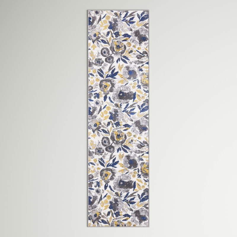 Haslett Floral Indoor Rug, Runner 2' x 7'