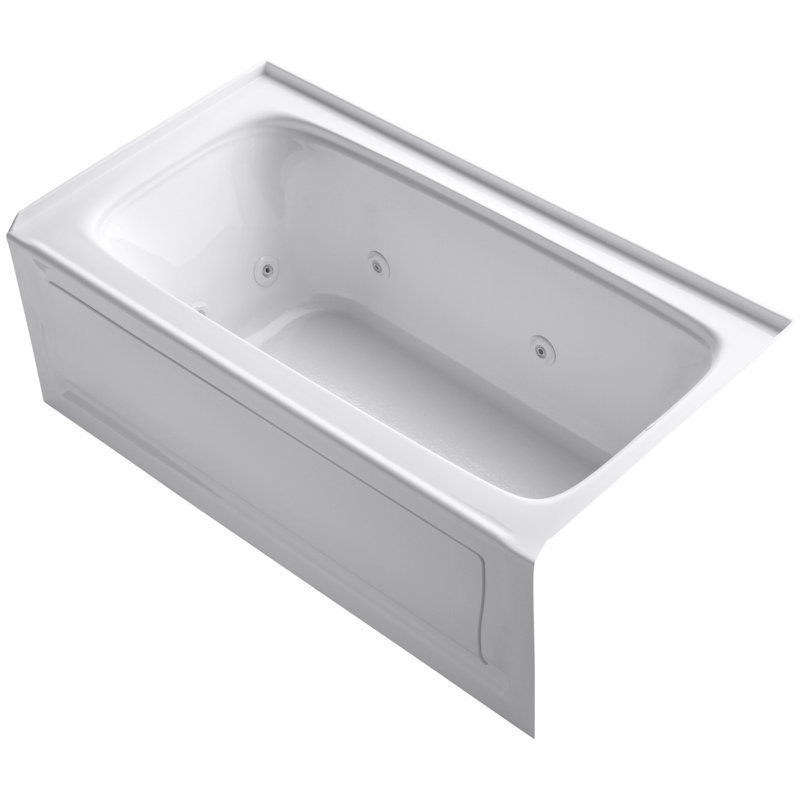 Bancroft 60" x 32" Whirlpool Bathtub, White