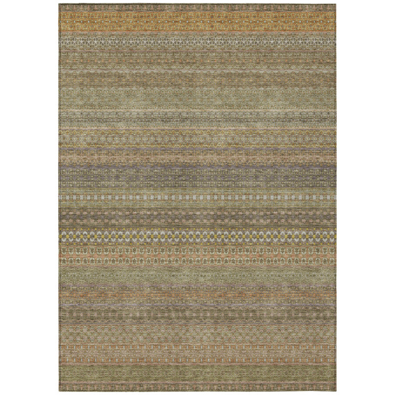 Tapis intérieur / extérieur Kinslee, Rectangle 5 pi x 7 pi 6 po