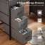 Metal Base Computer Desk with Power Outlet-126597972