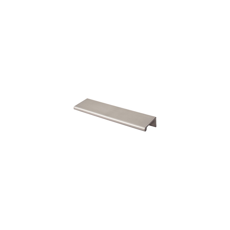 Europa Finger pull, Brushed Satin Nickel, 5" Center to Center