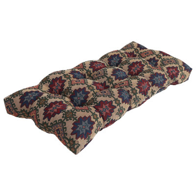 42-Inch By 19-Inch Tufted Tapestry Loveseat Cushion