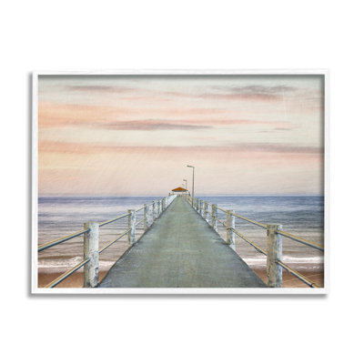 Ba-045-Framed " Nautical Pier Walkway " by Marcus Prime