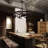 7-Light Retro Industrial Metal Gear Pendant Light