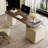 White + Nut-brown Rectangular Manufactured Wood desk-1720859780-1720859783