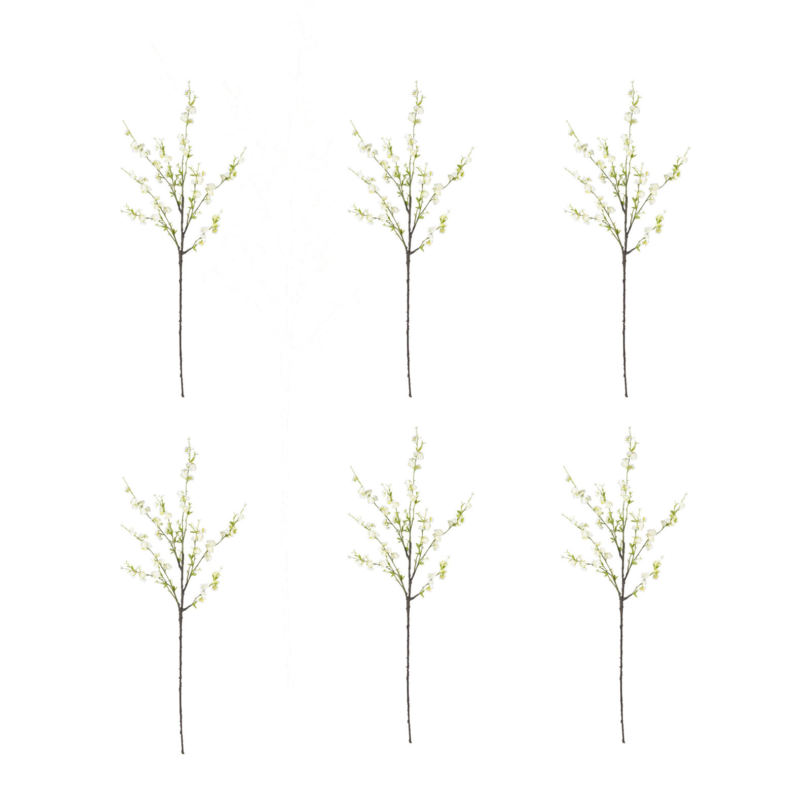 38" Cherry Blossom Branch, White